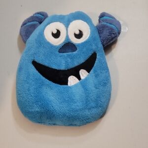 👾 Large Handmade Blue Monster Weighted Rice Bag